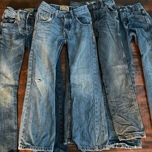 Lot of four wrangler boys jeans in 9 slim